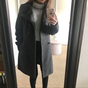 Zara Trafaluc Grey wool coat